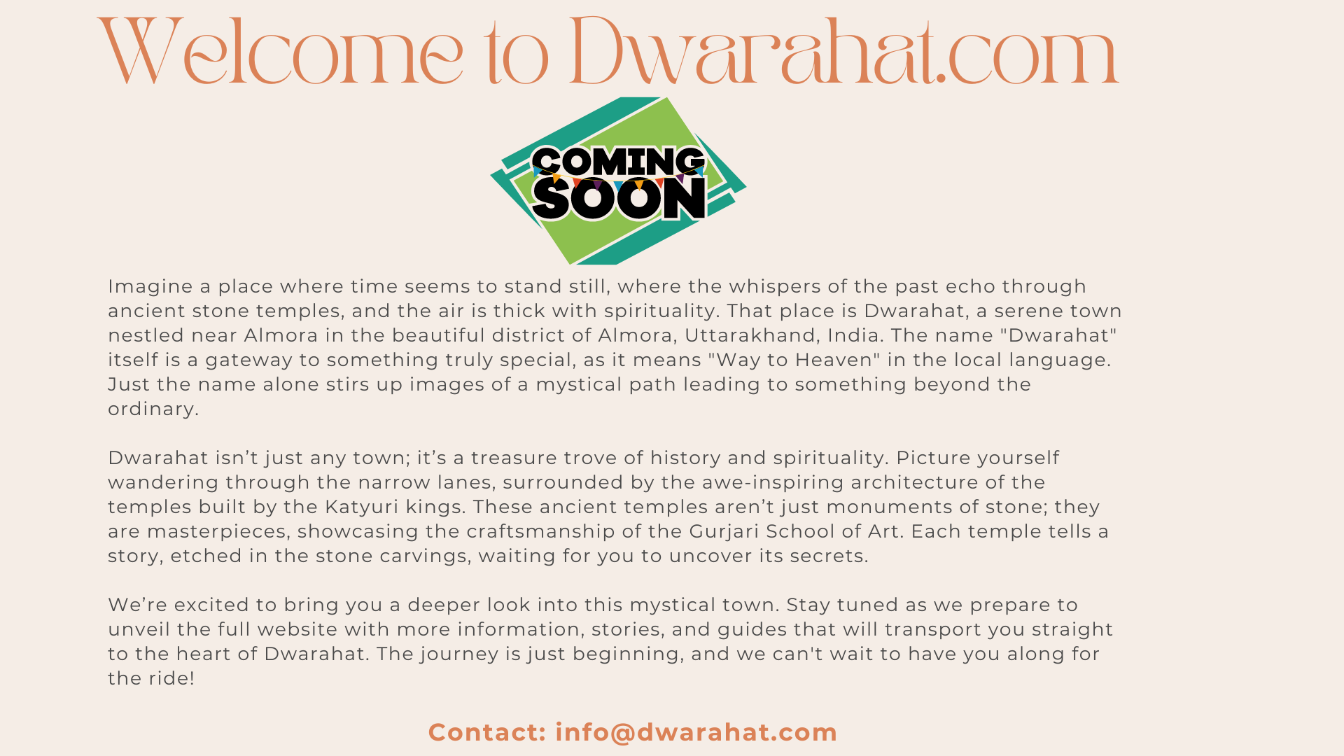 Dwarahat Coming Soon